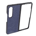 Miniatyrbilde 5 av 8: Foldbar telefondeksel i PU-lær, fasjonabel og komfortabel beskyttende mobildeksel for Samsung Galaxy Z FOLD 4, blå