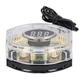 Miniatyrbilde 1 av 8: 1 inn 1 ut bilsikringholderboks digital spenningsdisplay 4/6/8GA med 100A sikring for bil yacht stereo lyd