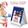 Miniatyrbillede 5 af 8: Julekalender med nedtælling 100 dage 2022 Julekalender med nedtælling Adventkalender Bordkalender Ornament