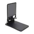 Miniatyrbilde 8 av 8: Mobiltelefonstativholder for skrivebord Sammenleggbare doble stenger for Iphone Nettbrett Smartphone for Live Streaming Opptak Svart