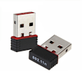 Miniatyrbillede 2 af 8: Mini USB WiFi trådløs netværksadapter USB WiFi Dongle bærbar Wifi signalmodtager