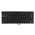 Miniatyrbillede 8 af 8: Mekanisk tastatur 87 taster rød switch ergonomisk fleksibel hurtig respons kablet tastatur til pc computer bærbar sort