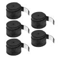 Miniatyrbillede 2 af 6: 5 STK Håndtag overgreb Nonsticky åndbar mat ketcher greb tape til badminton bordtennis ketchere (sort)