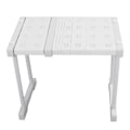 Miniatyrbilde 2 av 8: Utvidbar hylle, stabelbar, 121lb bæreevne, skillevegg, oppbevaringshylle for skap, skap, skap, lengde 27‑38cm / 10.6‑15in