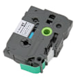 Miniatyrbillede 8 af 8: 5 stk. 18mm Label Maker Tape til Tze 241 Tz241 3/4in Label Tape Erstatning til Ptouch PTD400 PTD410 PTD600 Grøn baggrund Hvidt bogstav Bze 745