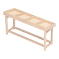 Pikkukuva 2 / 8: Nukkekotihyllytelineet 1:12 Miniatyyripuinen telinehylly nukkekodille DIY-koriste Hedelmä- ja vihanneshylly3