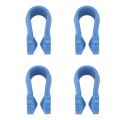 Miniatyrbillede 4 af 8: 4 stk. Håndtrykspunktklemme Blomsterform Reducer spænding Universal Mini Migræne Relief Clip Blå