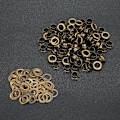Miniatyrbillede 5 af 8: 100 stk. 8 mm hule nitter bronze sko hul nitte håndlavet læder gennem øje til sko
