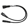 Miniatyrbild 5 av 8: Enkel C14 till Dual 5 15R C13 sladd Kort Power UPS Server Y Splitter Adapter Kabel för PC Monitor Printer