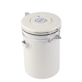 Miniatyrbillede 3 af 8: Kaffebeholder 304 Rustfrit Stål Lufttæt Kaffe Bønne Opbevaringsbeholder med Ske Cremet Hvid 1.8L