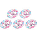 Miniatyrbillede 8 af 8: 5 stk. runde håndgrebsringe med trykt silikone Fidget legetøj Fingertræner til genoptræningstræning Hjem Blå Pink Sommerfugl