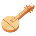 Miniatyrbillede 2 af 8: Lute Appearance USB Stick Datatransport Opbevaring USB Flash Drive Computer Tilbehør 128GB