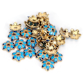Miniatyrbilde 1 av 8: 30 stk Folwer Shape Bead Caps Legering Halskjede Armbånd Torus for Smykker DIY Tilbehør