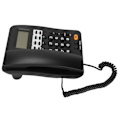 Miniatyrbillede 8 af 8: KXT6009CID stationær ledning telefon med ledning til fastnet med opkalds-id-displayfunktion til hjemmekontoret (sort)