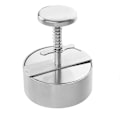 Miniatyrbillede 1 af 4: Justerbar Hamburgerform i Rustfrit Stål - Non-Stick Former til Oksekød, Grøntsager og Burgere