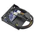 Miniatyrbillede 3 af 5: 4xUSB3.0 19pin Hub Drev Bay Frontpanel Til PC Computer Sort Hurtig Opladning