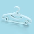 Miniatyrbillede 1 af 5: 10 STK børneopbevaringsbøjler plastik tyk bue knude frakketørrer bøjle til småbørn Baby blå