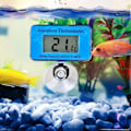 Miniatyrbillede 2 af 5: LCD digitalt akvarietermometer med sugekop - Vandtæt akvarium Vandtemperaturtermometer