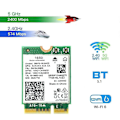Miniatyrbillede 3 af 5: 1650i AX201NGW WiFi-kort 3000Mbps WIFI6 2.4G/5G Dual-Band Cnvio2 Bluetooth 5.1 Trådløs WiFi Adapter-B14