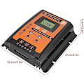 Miniatyrbillede 5 af 5: Solar Charge Controller Solpanel Batteri Regulator Dobbelt USB LCD Display 12V/24V 30A50A MPPT(50A)