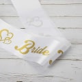 Miniatyrbillede 4 af 5: Bride To Be Satin Sash og Bryllupsslør Sæt til Brude brusebad og Hønsefest tilbehør