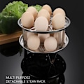 Miniatyrbilde 7 av 8: Rustfritt stål dampstativ multifunksjonelt stativ varmebestandig egg kjøkkenredskaper