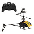 Miniatyrbillede 2 af 8: Miniature RC Helikopter med Lys Opladning Elektrisk RC Drone Flyvemaskine Højde Hold Helikopter Legetøj til Alle Aldre Gul