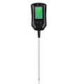 Miniatyrbillede 1 af 5: 4 i 1 Digital Jordfugtighedsmåler Plantetemperatur pH Solintensitet Luftfugtighed LCD Display Jordtestværktøj