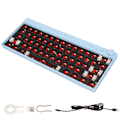 Miniatyrbild 1 av 8: 61-tangenters mekaniskt tangentbord DIY-kit RGB-bakgrundsbelysning Switch Hot Swap Custom mekaniskt spelande tangentbordskit Blå