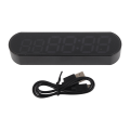 Miniatyrbilde 1 av 8: Bærbar treningsstudiotimer Multifunksjonell 1000mAh USB Fitness Sports Interval Treningstimer Alarmklokke