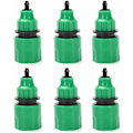 Miniatyrbillede 1 af 5: 6-Pack Haveslange Envejs Adapter Vandhanetilslutningsstik til kunstvanding