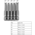 Miniatyrbillede 4 af 5: 5 stk. 50 mm S2 legeret stål U-formede skruetrækkerbits 1/4\" sekskantet skaft U-formet magnetisk skruetrækker