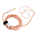 Miniatyrbillede 6 af 8: Earbuds opgraderingskabel 4,4 mm stik 0,78 mm 2 pin 4 kerne sølvbelagt udskiftningshovedtelefonledning 3,9 fod