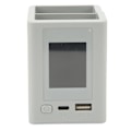 Miniatyrbild 4 av 8: 2-vägs laddningshubb PD snabbladdning färgskärm USB LCD batteriladdare för DJI Mini 3 drönare grå