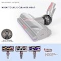 Miniatyrbillede 3 af 5: V-Ball Hjul + Vakuum Konnektor Udskiftning kompatibel med V10 V11 V15 100W High Torque Rengøringstilbehør