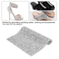 Miniatyrbillede 8 af 8: 1 stk DIY Sliver Plastic Rhinestone Ribbon Diamond Mesh Net Boretøj Dekorationstilbehør