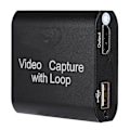 Miniatyrbild 6 av 8: HDMI-inspelningskort med loop out USB 2.0 Collector Streaming Realtime Live Video Recording (svart)