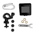Miniatyrbild 5 av 5: Solar Trådlöst Däcktrycksövervakningssystem Motorcykel TPMS Däcktrycksmätare LCD-skärm 3 Externa Sensorer