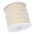 Pikkukuva 3 / 8: Faux Pearl Bead Garland String Pyöreä Tee-se-itse koristelu askarteluvaatteet tarvikkeet 3mm 50 metriä/rullabeige