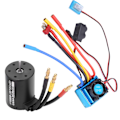 Miniatyrbild 6 av 8: RC 3650 2300KV Vattentät 4-polig Borstlös Motor med 60A ESC Combo Set för 1/10 RC Bil