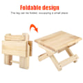 Miniatyrbilde 7 av 8: Sammenleggbar solid wood liten firkantet benk landlige stiler benk ergonomisk design fint håndverk