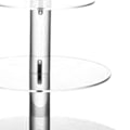 Miniatyrbillede 8 af 8: Kagefad Multi Rund Tiers Transparent Akryl Høj Stabilitet Cupcake Tårn til Display Servering Fest 3 Tier