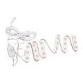 Miniatyrbilde 5 av 8: LED sminkespeil lys Justerbar lysstyrke USB plugg inn DIY speilstrip lyspære 6 strenger (18 stk lysbrikker)