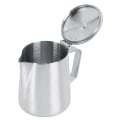 Miniatyrbilde 6 av 8: 350 ml rustfritt stål melkehåndverk kaffe latte skummende kunstmugge Mugge krus kopp med lokk