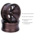 Miniatyrbild 7 av 8: 4 st Aluminium Alloy Hjulnav för Universal 1/10 Flat Running Drift RC BilCoffee
