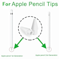 Miniatyrbillede 5 af 5: 12 stk. er egnet til blyantgeneration/anden generation iPad Stylus Udskiftningspen Spids Stylus