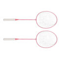 Miniatyrbild 4 av 8: K1134 Badminton Racket Set Split Iron Alloy Badminton Racket Set med förvaringshink Förvaringsväska Rosa