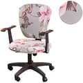 Datorstolöverdrag Universella Stretch Polyester Tvättbara Roterande Stolöverdrag Rosa Stolskydd