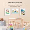 Miniatyrbillede 5 af 7: ArtfulFrames A4 skærmramme med frontåbning - Udskiftelig, brudsikker - Perfekt til børnetegninger og skolearbejde White