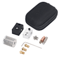 Miniatyrbillede 1 af 8: 3D-printer Hotend-kit 0,4 mm messingdyse aluminiumvarmeblok bimetallisk hals Hot End-dele til V6